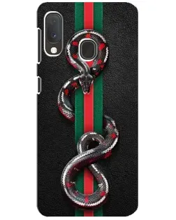 Чохол для Samsung Galaxy A20e з картинкою «Gucci — змія на смузі»