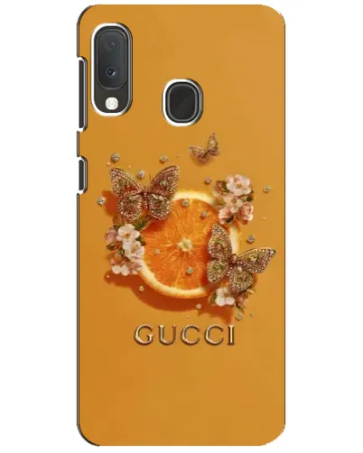 Чохол для Samsung Galaxy A20e з картинкою «Gucci — золоті метелики» Чохол для Samsung Galaxy A20e з картинкою «Gucci — золоті метелики»