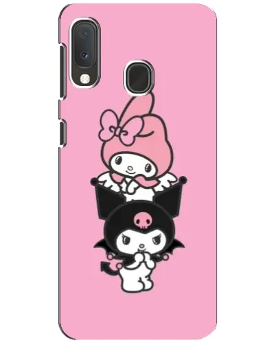 Чехол для Samsung Galaxy A20e с картинкой «My Melody и Kuromi» Чехол для Samsung Galaxy A20e с картинкой «My Melody и Kuromi»