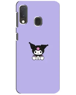 Чохол для Samsung Galaxy A20e з картинкою «Kuromi — фіолетовий мінімалізм»