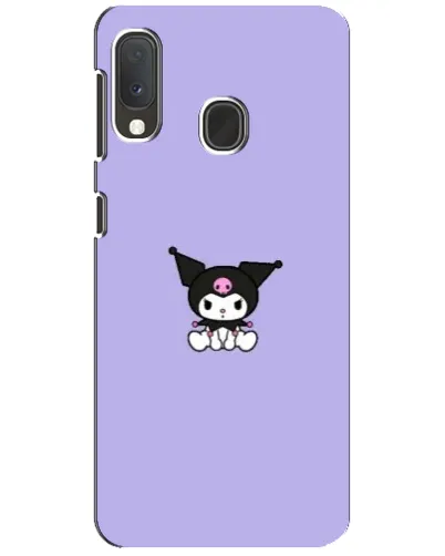 Чехол для Samsung Galaxy A20e с картинкой «Kuromi — фиолетовый минимализм» Чехол для Samsung Galaxy A20e с картинкой «Kuromi — фиолетовый минимализм»