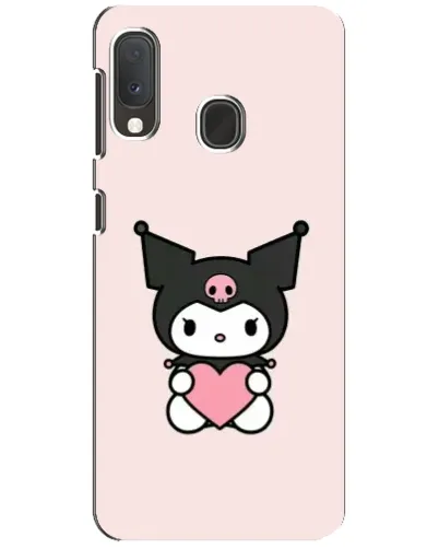 Чехол для Samsung Galaxy A20e с картинкой «Kuromi и сердце» Чехол для Samsung Galaxy A20e с картинкой «Kuromi и сердце»