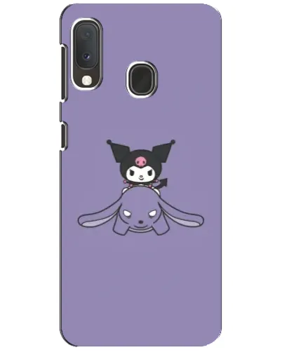 Чехол для Samsung Galaxy A20e с картинкой «Kuromi на лиловом фоне» Чехол для Samsung Galaxy A20e с картинкой «Kuromi на лиловом фоне»