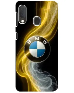 Чехол для Samsung Galaxy A20e с картинкой «Золотистый дым BMW»