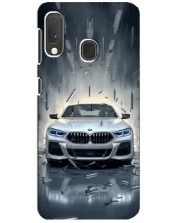 Чехол для Samsung Galaxy A20e с картинкой «BMW в свете фар»