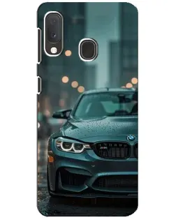 Чехол для Samsung Galaxy A20e с картинкой «BMW в огнях города»