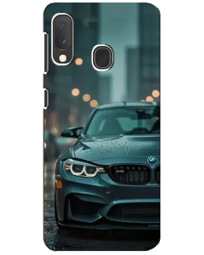 Чехол для Samsung Galaxy A20e с картинкой «BMW в огнях города» Чехол для Samsung Galaxy A20e с картинкой «BMW в огнях города»