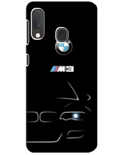 Чехол для Samsung Galaxy A20e с картинкой «Минималистичный принт BMW M3»