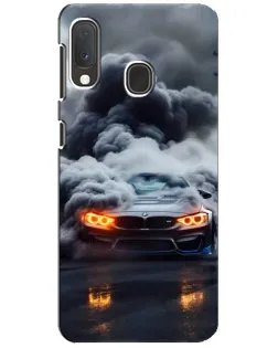Чехол для Samsung Galaxy A20e с картинкой «BMW в дыму»