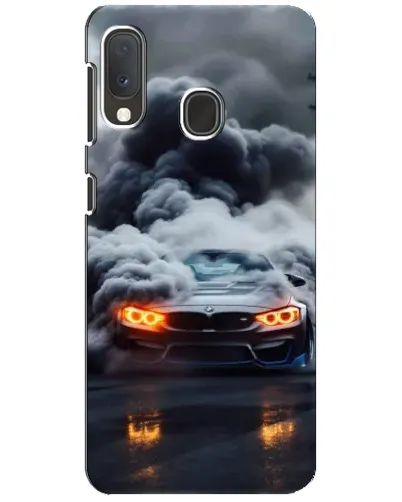 Чехол для Samsung Galaxy A20e с картинкой «BMW в дыму» Чехол для Samsung Galaxy A20e с картинкой «BMW в дыму»