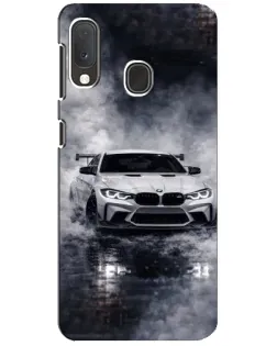 Чехол для Samsung Galaxy A20e с картинкой «BMW сквозь туман»