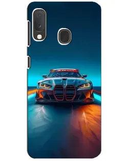 Чохол для Samsung Galaxy A20e з картинкою «BMW — вогні неону»