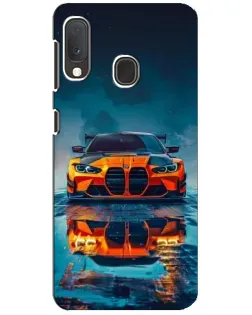 Чохол для Samsung Galaxy A20e з картинкою «BMW — золота емблема»