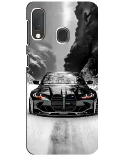 Чохол для Samsung Galaxy A20e з картинкою «BMW — акварельний дрифт»