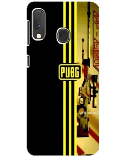 Чехол для Samsung Galaxy A20e с картинкой «PUBG — камуфляжный шлем»