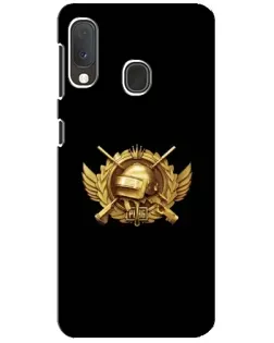 Чехол для Samsung Galaxy A20e с картинкой «PUBG — оранжевый градиент»