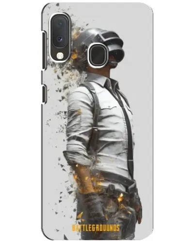 Чехол для Samsung Galaxy A20e с картинкой «PUBG — боец в пыли»