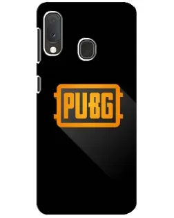 Чехол для Samsung Galaxy A20e с картинкой «PUBG — рамка лого»