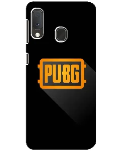 Чехол для Samsung Galaxy A20e с картинкой «PUBG — рамка лого»
