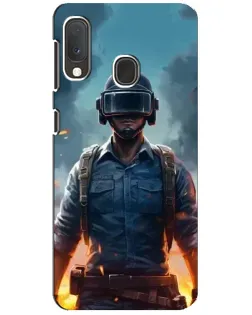 Чехол для Samsung Galaxy A20e с картинкой «PUBG — реалистичный герой»