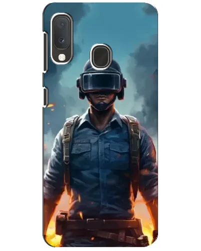 Чехол для Samsung Galaxy A20e с картинкой «PUBG — реалистичный герой»