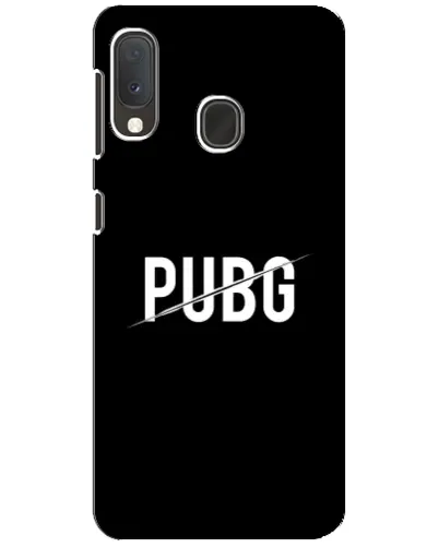 Чехол для Samsung Galaxy A20e с картинкой «PUBG — белый логотип»