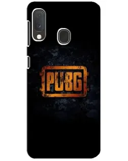 Чехол для Samsung Galaxy A20e с картинкой «PUBG — золотой логотип»