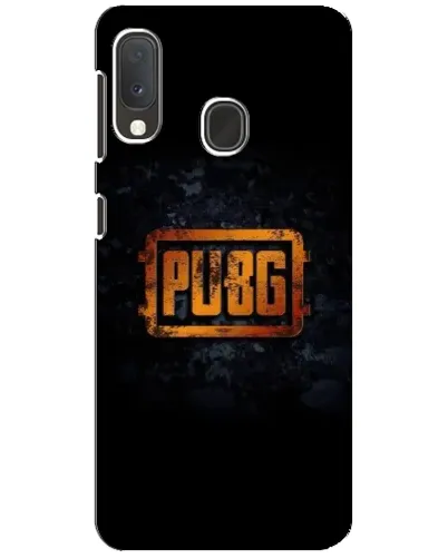 Чехол для Samsung Galaxy A20e с картинкой «PUBG — золотой логотип»