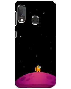 Чехол для Samsung Galaxy A20e с картинкой «Одинокий герой на планете»