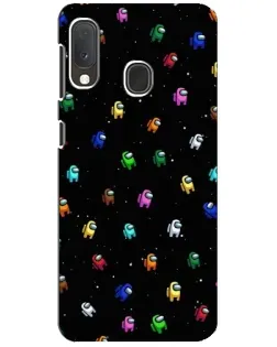 Чехол для Samsung Galaxy A20e с картинкой «Экипаж Among Us»