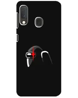 Чехол для Samsung Galaxy A20e с картинкой «Among Us шлем»