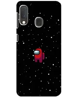 Чехол для Samsung Galaxy A20e с картинкой «Красный Among Us»