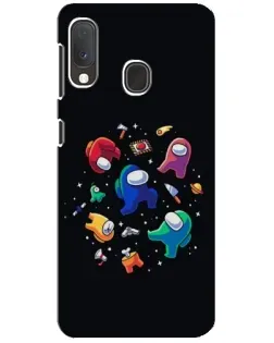 Чехол для Samsung Galaxy A20e с картинкой «Among Us космос»