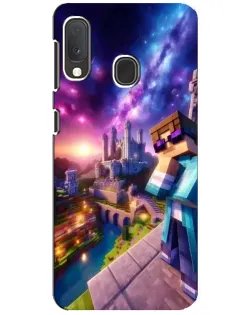Чехол для Samsung Galaxy A20e с картинкой «Стив и космос»