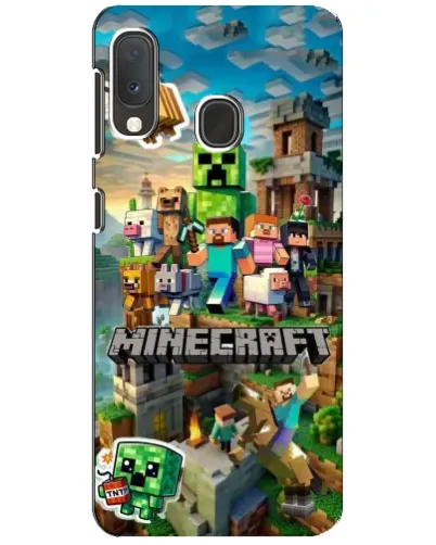 Чехол для Samsung Galaxy A20e с картинкой «Замок Minecraft»