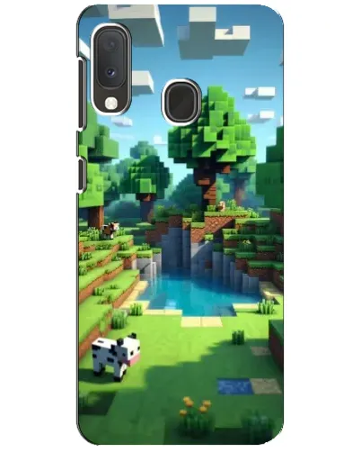 Чехол для Samsung Galaxy A20e с картинкой «Minecraft летний день»