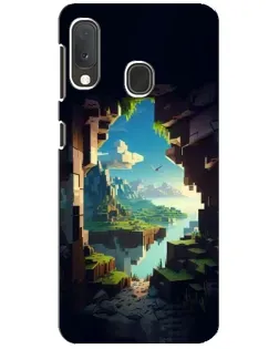 Чехол для Samsung Galaxy A20e с картинкой «Вид из пещеры»