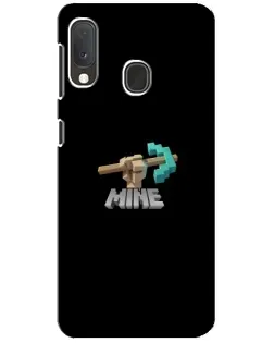 Чехол для Samsung Galaxy A20e с картинкой «Алмазная кирка»