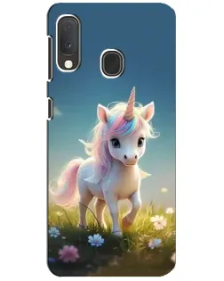 Чохол для Samsung Galaxy A20e з картинкою «Єдиноріг на галявині» Чохол для Samsung Galaxy A20e з картинкою «Єдиноріг на галявині»