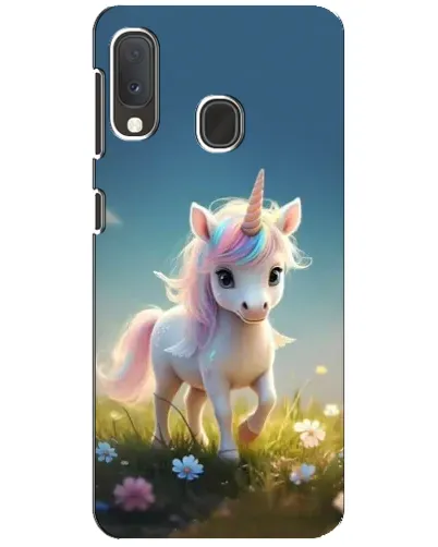Чохол для Samsung Galaxy A20e з картинкою «Єдиноріг на галявині»