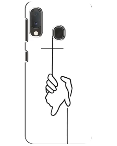 Чехол для Samsung Galaxy A20e с картинкой «Рука держит»