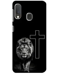 Чехол для Samsung Galaxy A20e с картинкой «Лев и Крест»
