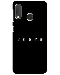 Чехол для Samsung Galaxy A20e с картинкой «Точки веры J.E.S.U.S.»