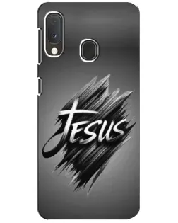 Чехол для Samsung Galaxy A20e с картинкой «Надпись Jesus Graffiti»