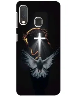 Чехол для Samsung Galaxy A20e с картинкой «Голубь и Свет»