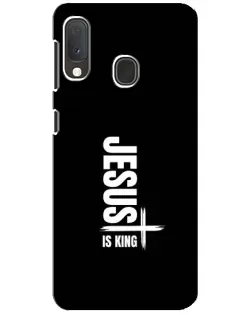 Чехол для Samsung Galaxy A20e с картинкой «Вертикаль веры Jesus»