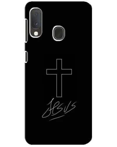 Чехол для Samsung Galaxy A20e с картинкой «Графический крест Jesus» Чехол для Samsung Galaxy A20e с картинкой «Графический крест Jesus»