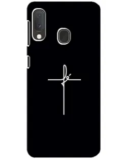 Чехол для Samsung Galaxy A20e с картинкой «Тонкий крест»