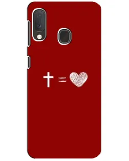 Чехол для Samsung Galaxy A20e с картинкой «Уравнение любви»