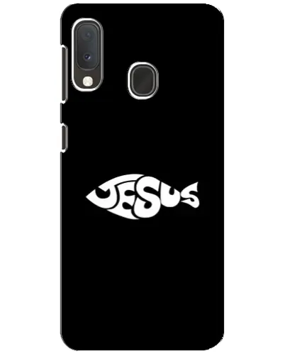 Чехол для Samsung Galaxy A20e с картинкой «Рыба Jesus» Чехол для Samsung Galaxy A20e с картинкой «Рыба Jesus»